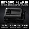 imageNOCO AIR10 UltraFast 10A Tire Inflator  12V Portable Air Compressor Pump 60 PSI Max  36 SLPM Airflow Inflates 040 PSI in 38 Minutes  Digital Gauge  AutoShutoff60 PSI