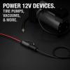 imageNOCO GC017 15A 14AWG 12V Adapter HeavyDuty Cigarette Lighter Plug and Female Socket With Battery Clamps12V Battery Clamp