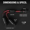 imageNOCO GC020 12 Volt Plug 2Way Splitter Red and Black12V 2Way Splitter