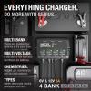 imageNOCO GENIUS2X4 8A 4Bank Smart Battery Charger 2ABank  6V12V Automatic Maintainer Trickle Charger ampamp Desulfator with Overcharge Protection ampamp Temperature Compensation  For LeadAcid ampamp Lithium8A 2A per Bank