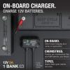 imageNOCO Genius GEN5X1 1Bank 5A Onboard Battery Charger  5A Per Bank 12V Waterproof Marine Charger with Overcharge Protection ampamp Temperature Compensation  for LeadAcid ampamp Lithium Batteries5A 5A per Bank