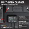 imageNOCO Genius GEN5X2 2Bank 10A Onboard Battery Charger  5A Per Bank 12V Waterproof Marine Charger with Overcharge Protection ampamp Temperature Compensation  for LeadAcid ampamp Lithium Batteries10A 5A per Bank Pack of 4
