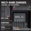 imageNOCO Genius GENPRO10X4 4Bank 40A Onboard Battery Charger  10A Per Bank 12V Waterproof Marine Charger with Overcharge Protection ampamp Temperature Compensation  for LeadAcid ampamp Lithium Batteries
