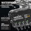 imageNOCO Genius GENPRO10X4 4Bank 40A Onboard Battery Charger  10A Per Bank 12V Waterproof Marine Charger with Overcharge Protection ampamp Temperature Compensation  for LeadAcid ampamp Lithium Batteries