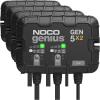 imageNOCO Genius GEN5X2 2Bank 10A Onboard Battery Charger  5A Per Bank 12V Waterproof Marine Charger with Overcharge Protection ampamp Temperature Compensation  for LeadAcid ampamp Lithium Batteries10A 5A per Bank Pack of 4