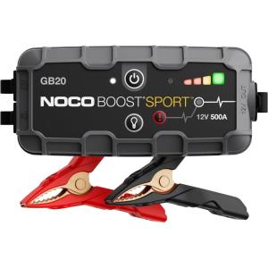 imageNOCO Boost GB20 500A UltraSafe Jump Starter  12V Lithium Battery Booster Pack Portable Jump Box Power Bank ampamp Jumper Cables  for 40L Gas Engines