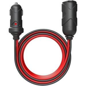imageNOCO GC019 15A 14AWG 12V Adapter HeavyDuty Cigarette Lighter Plug and Male to Female Socket With 12Foot Extension Cord12V 12Foot Extension