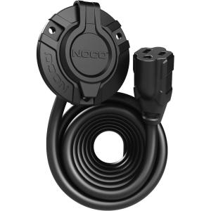 imageNOCO GCP1EX 15A AC Port Plug 125V Power Inlet Socket and Waterproof Electrical Outlet Receptacle with 12Foot Integrated Outdoor Extension Cord