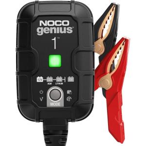 imageNOCO GENIUS1 1A 6V12V Smart Battery Charger  Automatic Maintainer Trickle Charger ampamp Desulfator with Overcharge Protection ampamp Temperature Compensation  For LeadAcid ampamp Lithium Batteries1A
