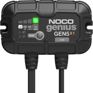 imageNOCO Genius GEN5X1 1Bank 5A Onboard Battery Charger  5A Per Bank 12V Waterproof Marine Charger with Overcharge Protection ampamp Temperature Compensation  for LeadAcid ampamp Lithium Batteries5A 5A per Bank