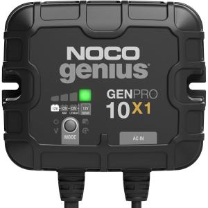 imageNOCO Genius GENPRO10X1 1Bank 10A Onboard Battery Charger  10A Per Bank 12V Waterproof Marine Charger with Overcharge Protection ampamp Temperature Compensation  for LeadAcid ampamp Lithium Batteries10A 10A per Bank